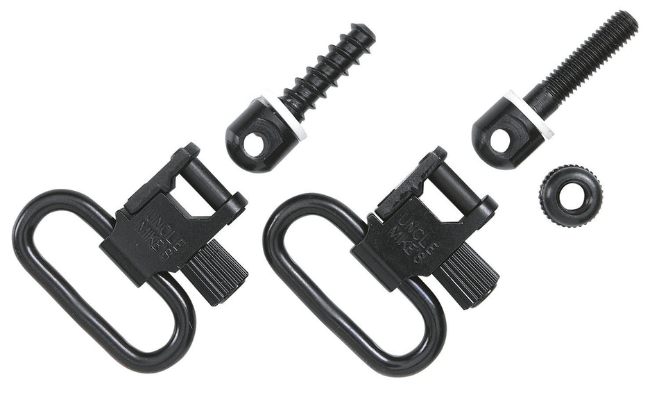 Uncle Mike's MO10022 Tri-Lock QD Super Swivel Nickel 1" Sling Loop