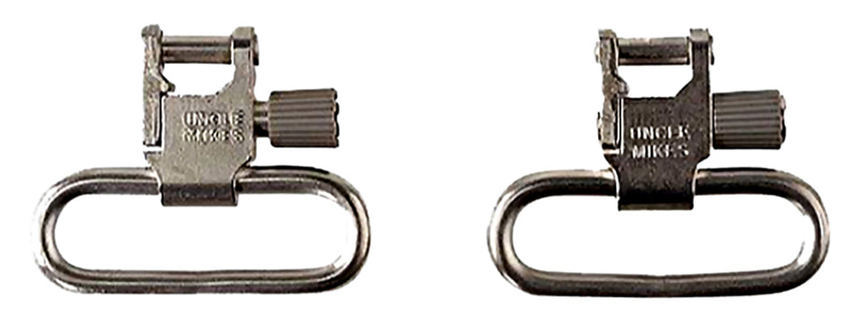 Uncle Mike's 14622 QD 115 RUG Nickel Super Swivel 1-Inch Loop for Ruger 10/22 and .44 Mag Carbines