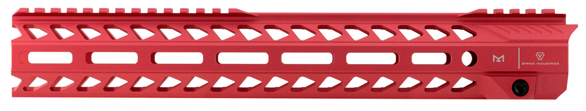 Strike Industries STRIKERAIL AR-15 13.5" M-LOK Rail Red Aluminum