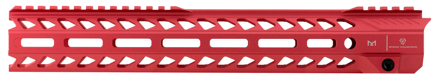 Strike Industries STRIKERAIL AR-15 13.5" M-LOK Rail Red Aluminum