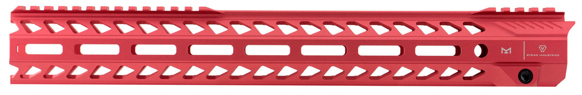 Strike Industries STRIKERAIL AR-15 15.5" M-LOK Rail Red Aluminum