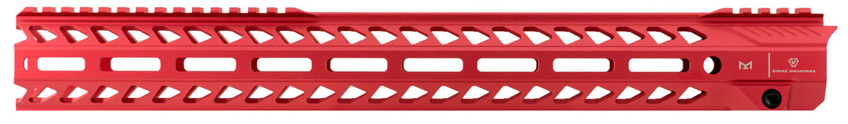 Strike Industries STRIKERAIL AR-15 17" M-LOK Rail Red Aluminum