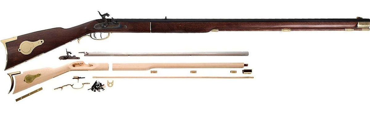 Traditions Deluxe Kentucky Percussion Muzzleloader Rifle Kit - 50 Cal, 33.5" White BBL