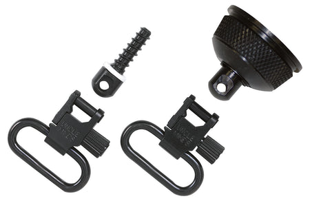 Uncle Mike's 18002 Quick Detach Magazine Cap Swivel Set Blued 1" for Remington 870 Express 12 Ga