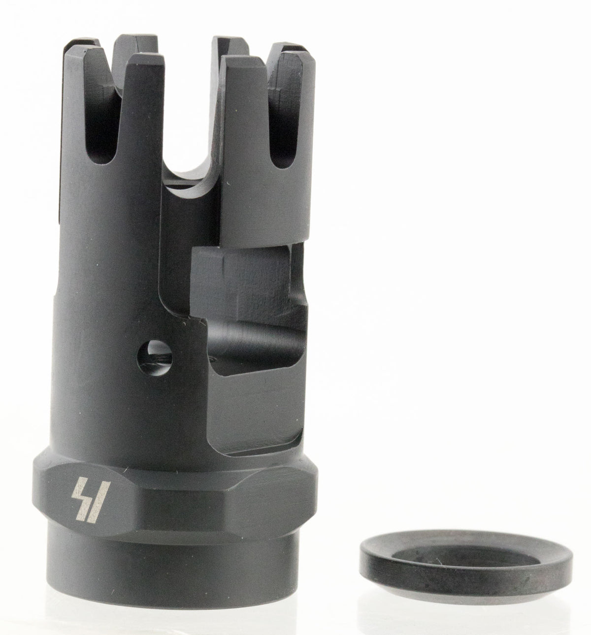 Strike Industries Checkmate Comp AR Platform Muzzle Device Black Parkerized Steel 1/2-28 tpi