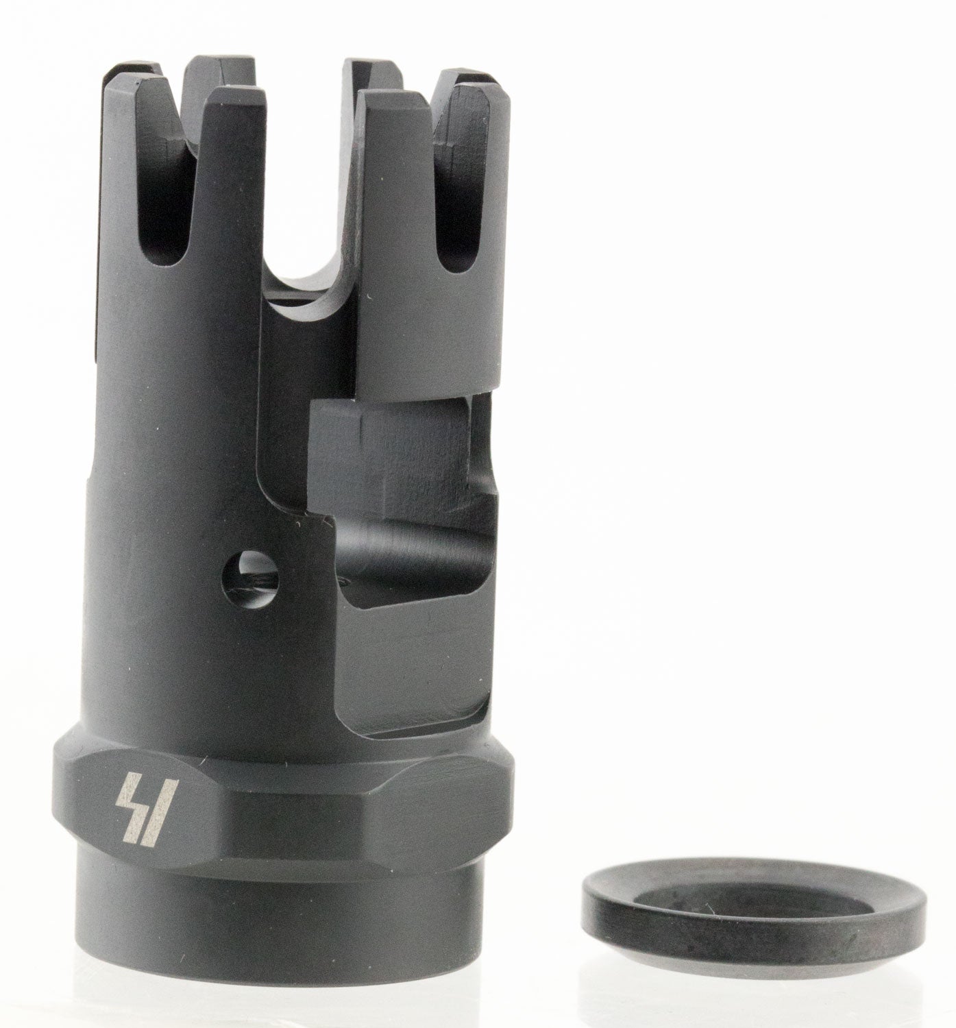 Strike Industries Checkmate Comp AR Platform Muzzle Device Black Parkerized Steel 1/2-28 tpi