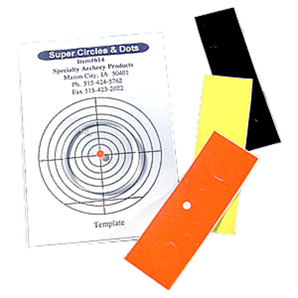 Specialty Archery Circle and Dot Decals for Target Scope Lenses