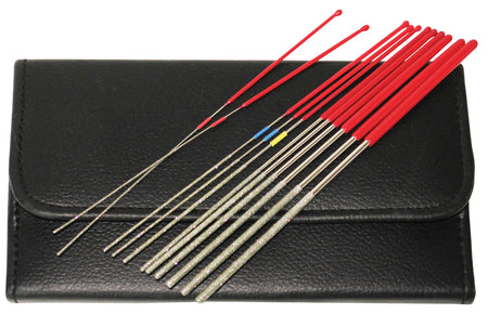 RamRodz Pro-Series 12-Piece Diamond Micro File Set 9" with Holster Case