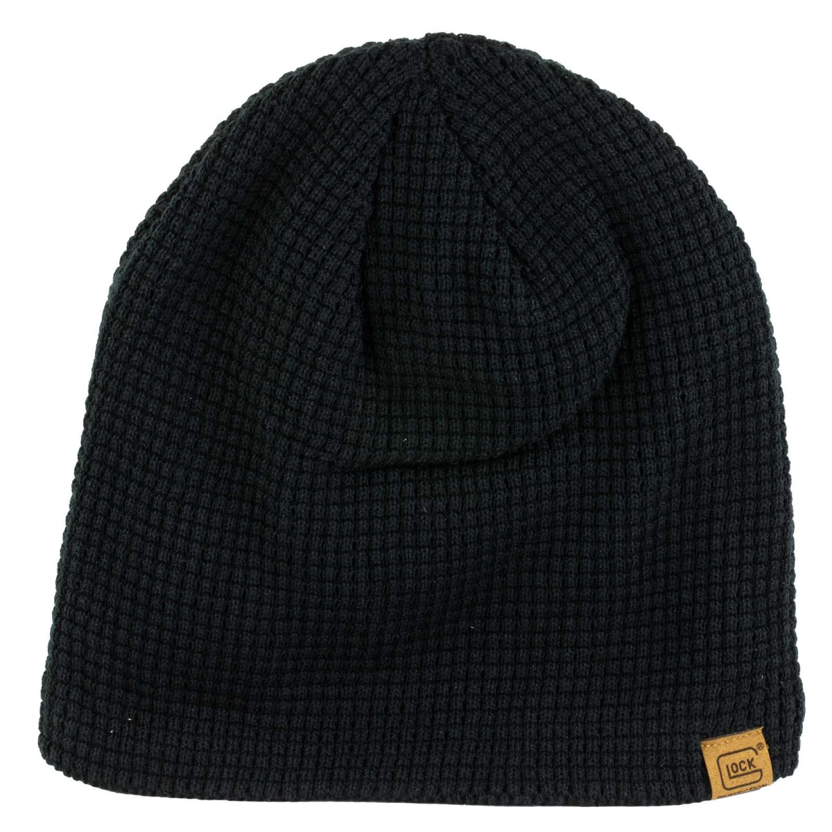 Glock Black Waffle Weave Knit Beanie