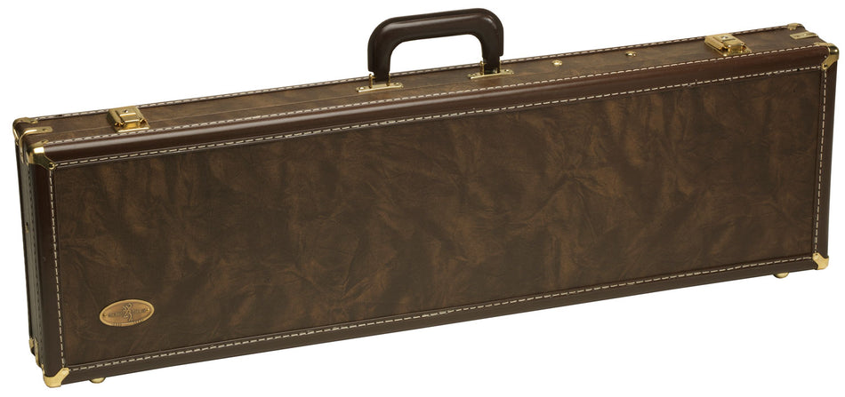 Browning 142840 Traditional O/U Shotgun Case Wood Frame Brown Vinyl with Key Locks