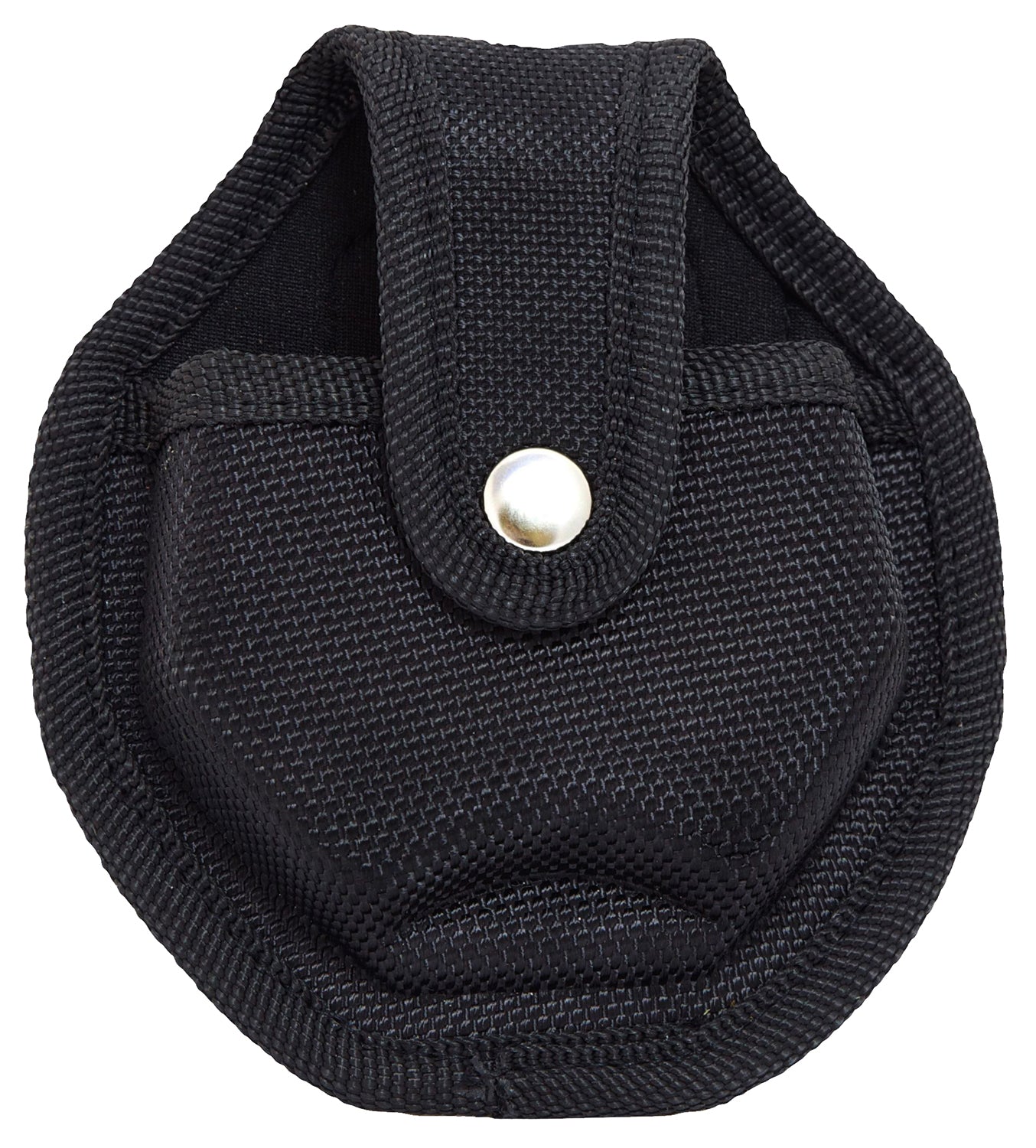 Uzi UZICUFFCASE Black Nylon Open-Top Handcuff Case with Metal Belt Clip