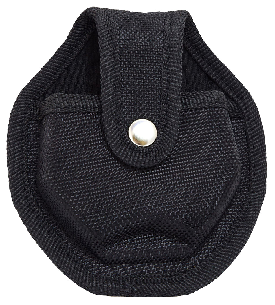 Uzi UZICUFFCASE Black Nylon Open-Top Handcuff Case with Metal Belt Clip