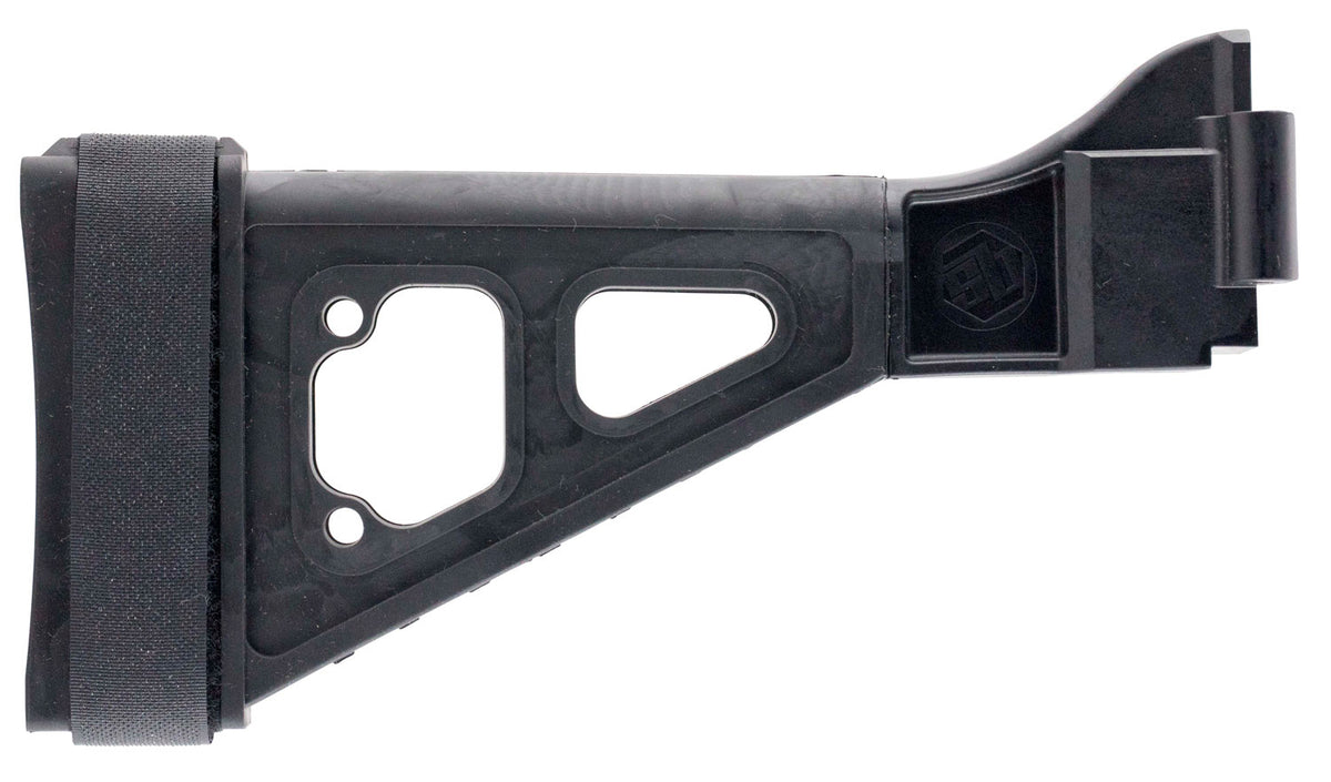 SB Tactical SBT Black Synthetic Side-Folding Brace 10.50" for HK UMP and B&T APC (Tube Not Included)