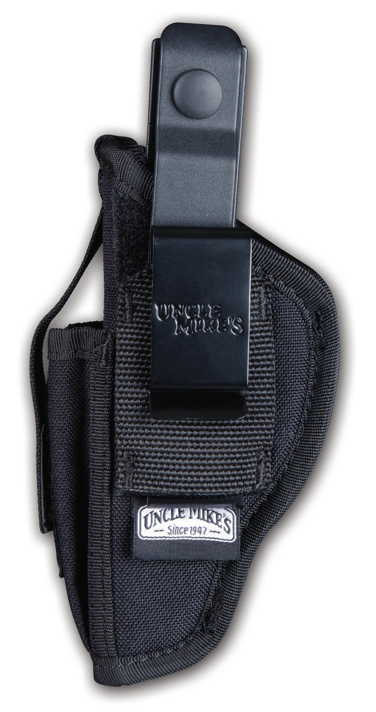 Uncle Mike's 70020 Sidekick Ambidextrous Hip Holster Size 02 Black Kodra Nylon IWB/OWB Med/Large DA Revolver 3-4" Barrel