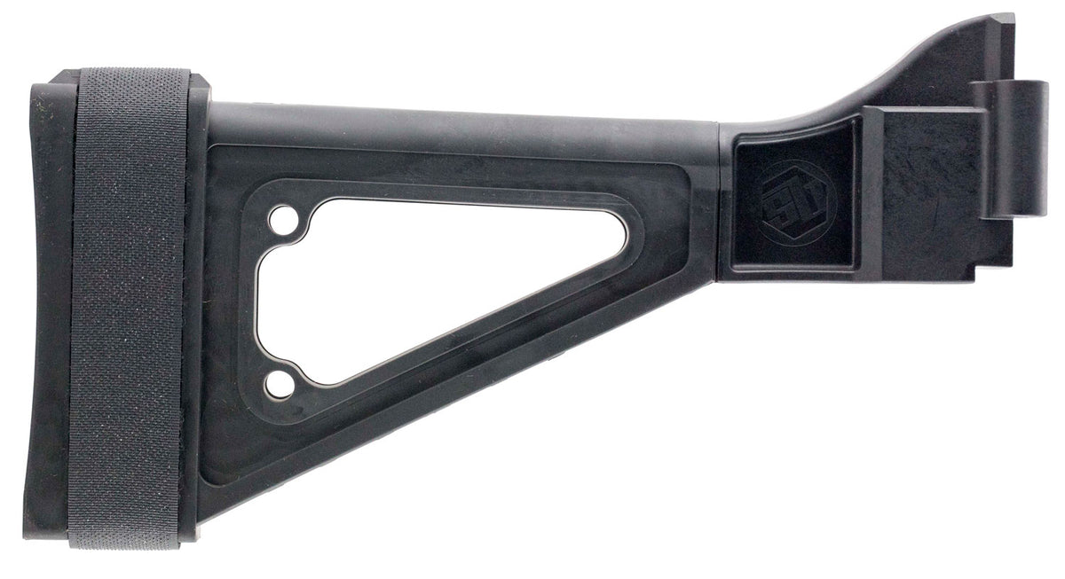 SB Tactical SBTi Black Synthetic Skeletonized Side-Folding Brace 10.50" for HK UMP and B&T APC