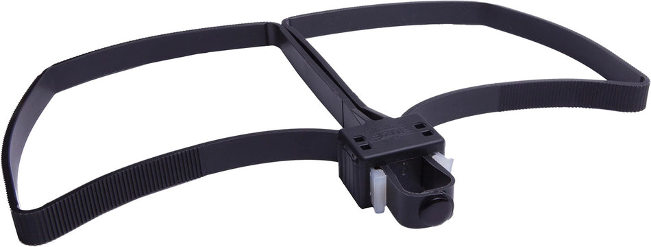 Uzi Black Polymer Double-Restraint Flex Cuff Adjustable Single Use