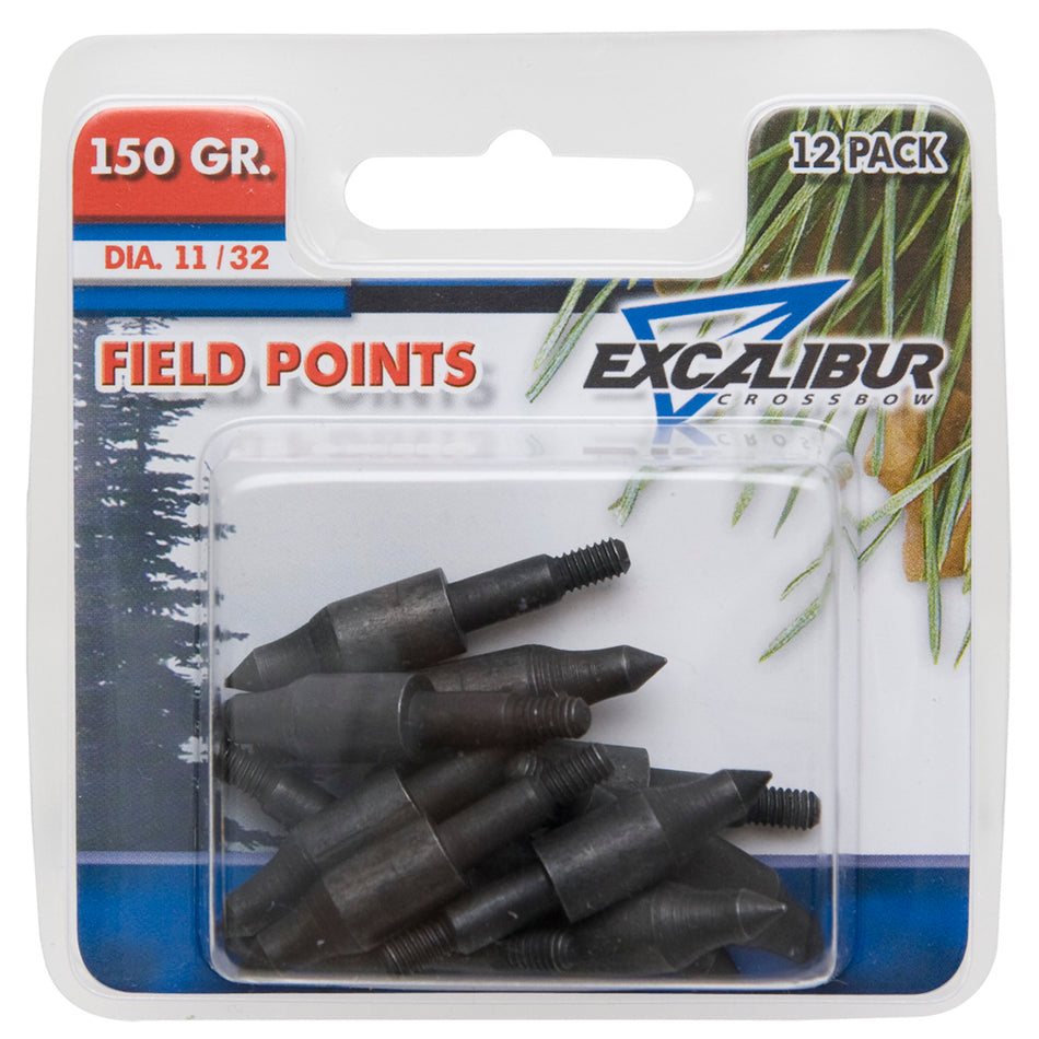 Excalibur Crossbow Bolt Field Points 150 gr. 11/32 12-Pack