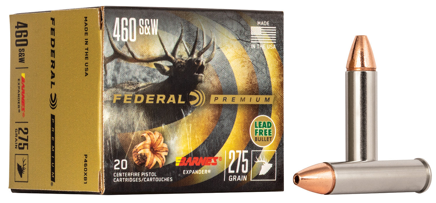 Federal .460 S&W Mag P460XB1 Premium XPB Barnes Expander BRX 275 Grain
