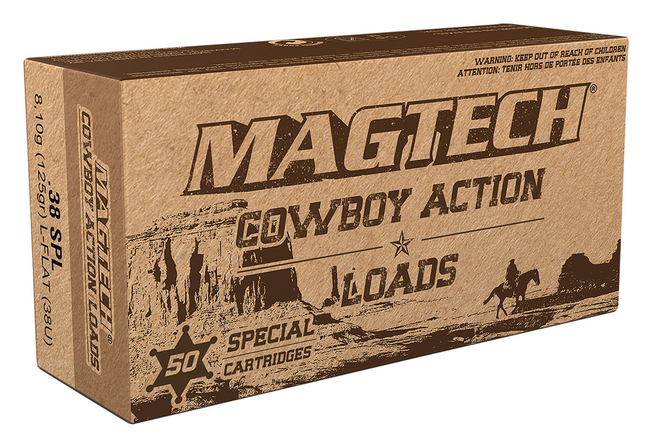 Magtech .38 Special 38U Cowboy Action Lead Flat Nose 125 Grain