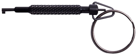 Uzi Black Metal Rotating Handcuff Key with Key Chain