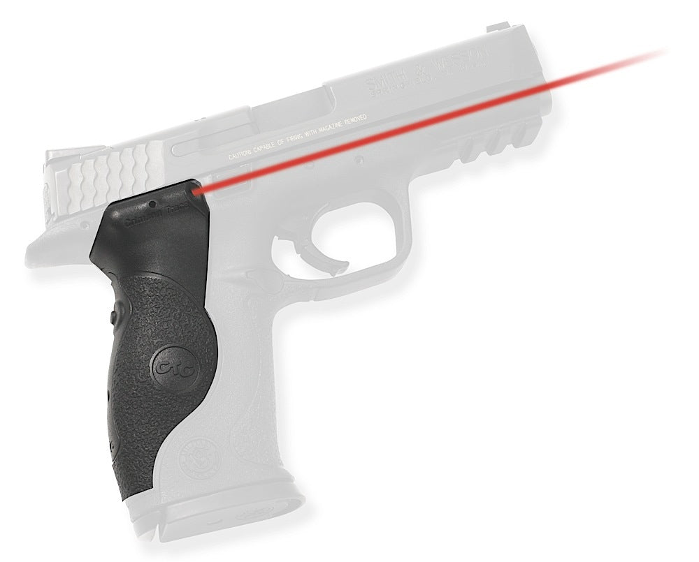 Crimson Trace Lasergrips Fits S&W M&P Full-Size, Instinctive Activation Red Laser, Black Polymer