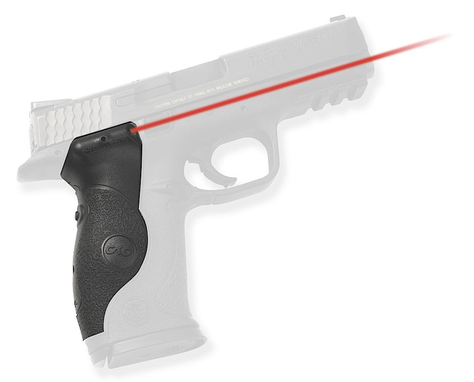 Crimson Trace Lasergrips Fits S&W M&P Full-Size, Instinctive Activation Red Laser, Black Polymer