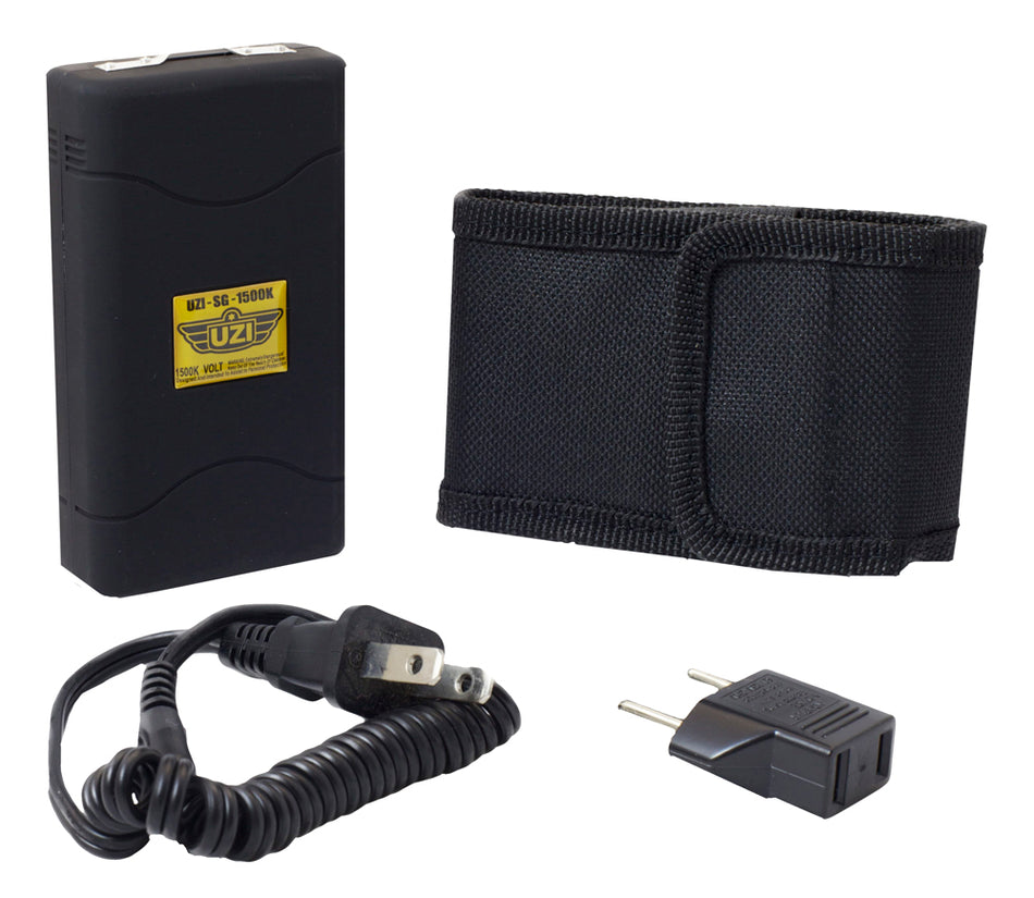 Uzi UZISG1500 Stun Device 1.5 Million Volt Rechargeable Black