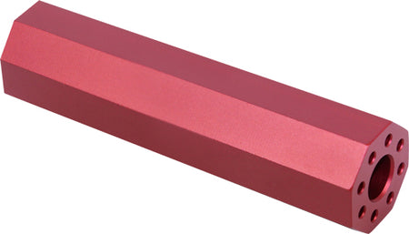 Guntec AR15 4.5" Fake Suppressor 1/2x28 Threads Red Finish