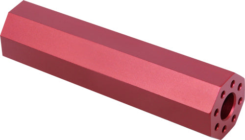 Guntec AR15 4.5" Fake Suppressor 1/2x28 Threads Red Finish