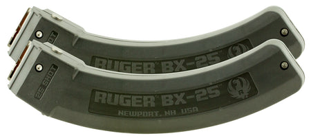 Ruger 90548 BX-25 .22 LR 25rd Magazine for Ruger 10/22/Charger/77/22 Black 2 Per Pack