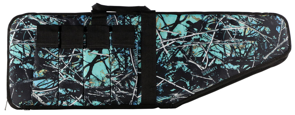 Bulldog SRN1038 Extreme Tactical 38" Serenity Camo Nylon Rifle Case with Tricot Lining and Soft Padding