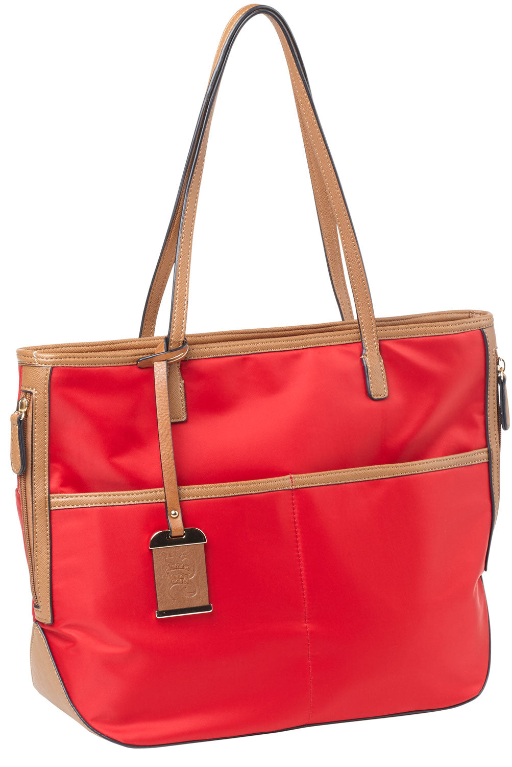 Bulldog BDP056 Tote Style Carry Purse with Holster Red Nylon Fits Most Small Autos and Revolvers