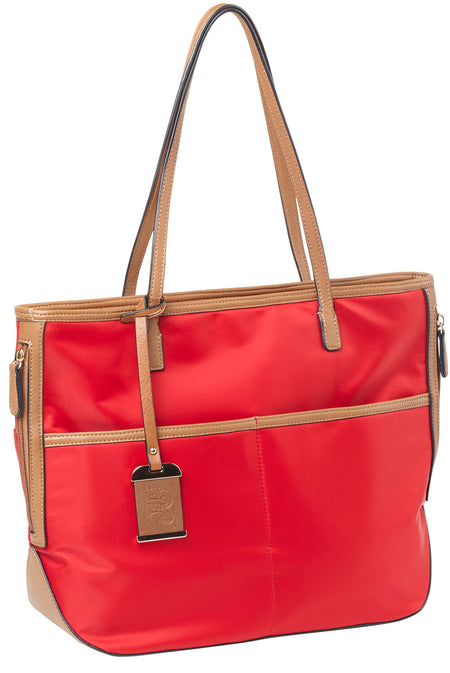 Bulldog BDP056 Tote Style Carry Purse with Holster Red Nylon Fits Most Small Autos and Revolvers