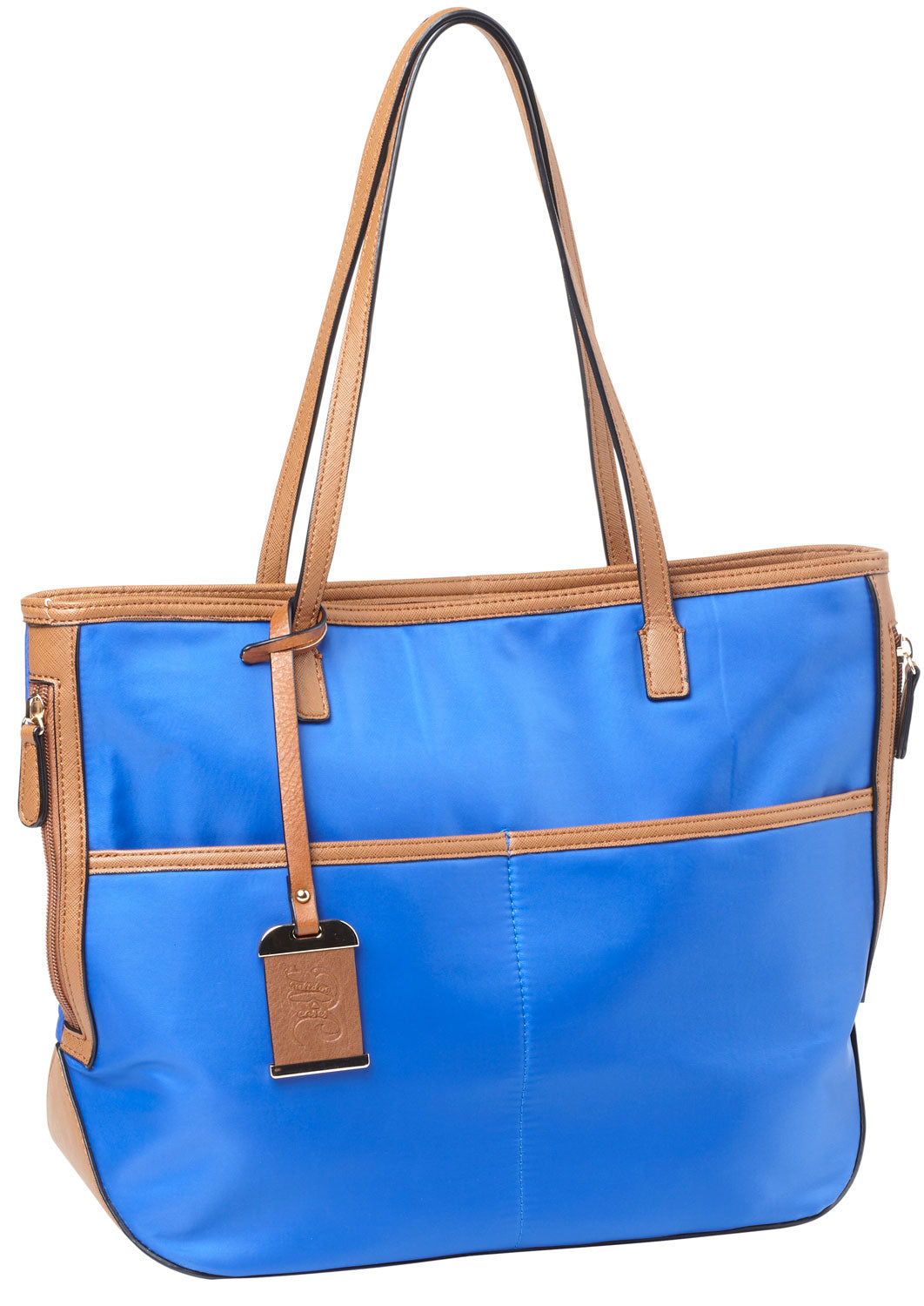 Bulldog BDP057 Tote Style Carry Purse with Holster Electric Blue Nylon Fits Most Small Autos and Revolvers