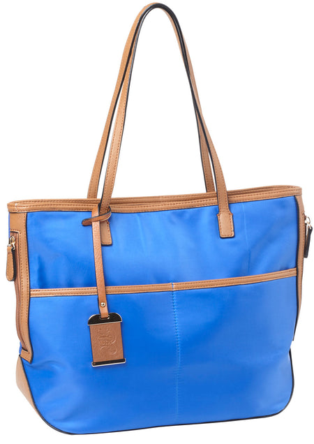 Bulldog BDP057 Tote Style Carry Purse with Holster Electric Blue Nylon Fits Most Small Autos and Revolvers