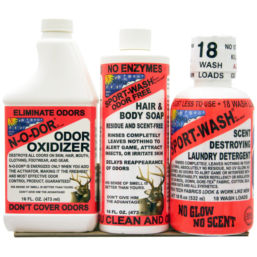 Atsko Scent Control 3 pk. with Oxidizer Spray and Sport Wash