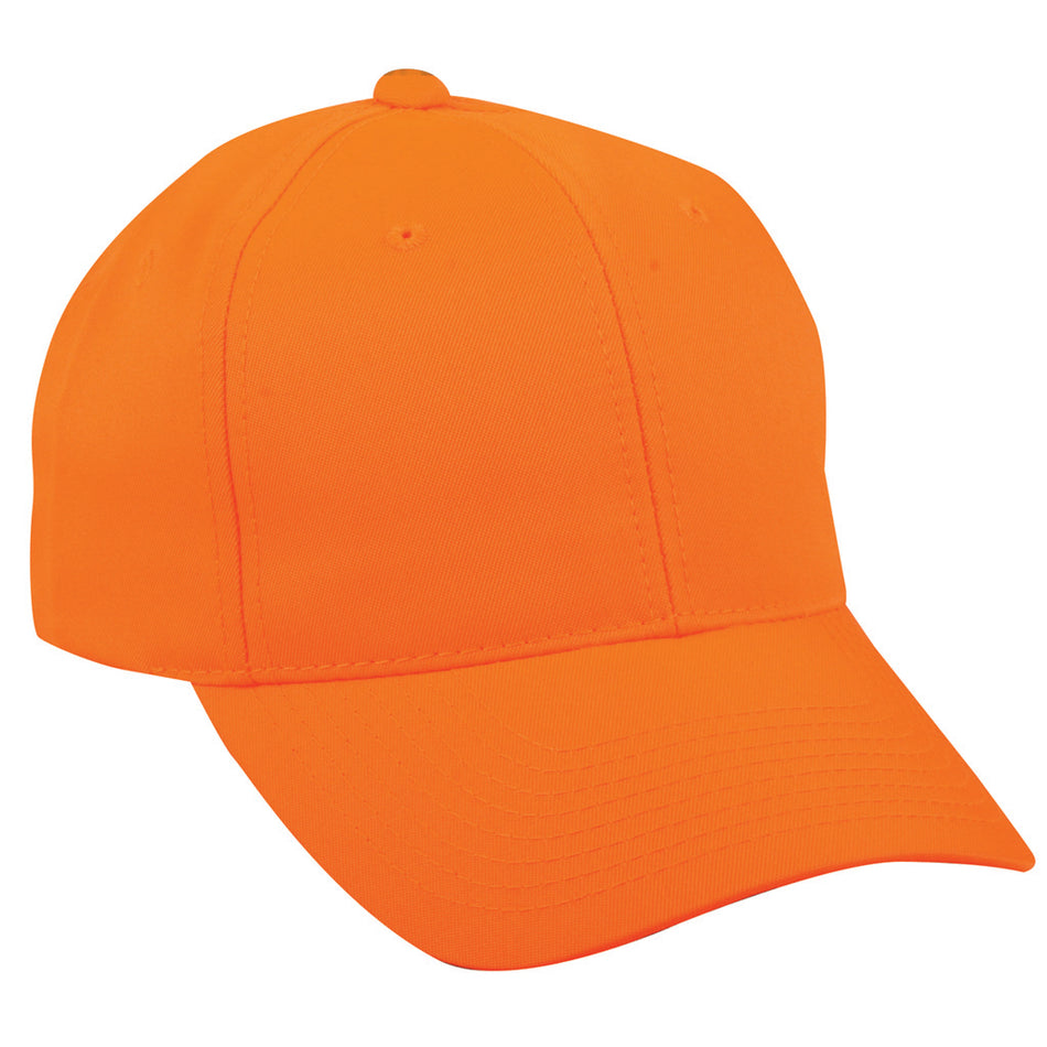 Outdoor Cap 6-Panel Hi-Vis Blaze Orange Cap