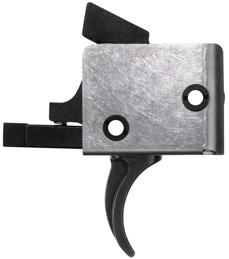 CMC Triggers AR-15 91501 Drop-In Curved Single-Stage Trigger 3-3.5 lb Black and Silver Finish