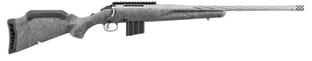 Ruger 46906 American II Full Size 350 Legend 5+1 20" Cobalt Cerakote Spiral Fluted Threaded Barrel & Alloy Steel Receiver w/Picatinny Rail, Gray Splatter Adj LOP Synthetic Stock