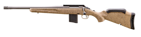Ruger 46963 American II Ranch Full Size 400 Legend 5+1 16.10" Cobalt Cerakote Threaded Barrel & Alloy Steel Receiver w/Picatinny Rail, Flat Dark Earth Splatter Adj Comb & LOP Synthetic Stock, Left Han