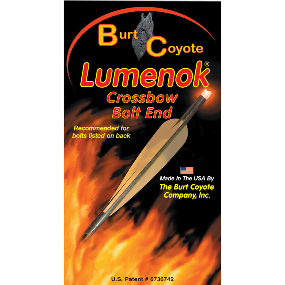 Lumenok HD Orange Flat Lighted Nocks for Gold Tip Crossbow Bolts 3-Pack