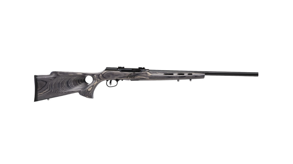 Savage Arms 47221 A-Series Target Rifle, 22 WMR, 10+1 Capacity, 22" Heavy Target Barrel, Gray Thumbhole Laminate Stock
