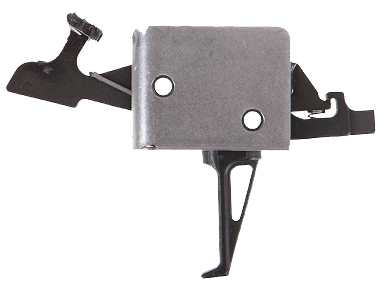 CMC Triggers 92504 Two-Stage Flat Drop-In Trigger for AR-15, 2 lb Draw Weight, Black/Silver Finish