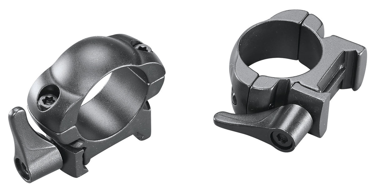 Weaver 49325 Lever Lok Detachable Rings Matte Black 1" Medium