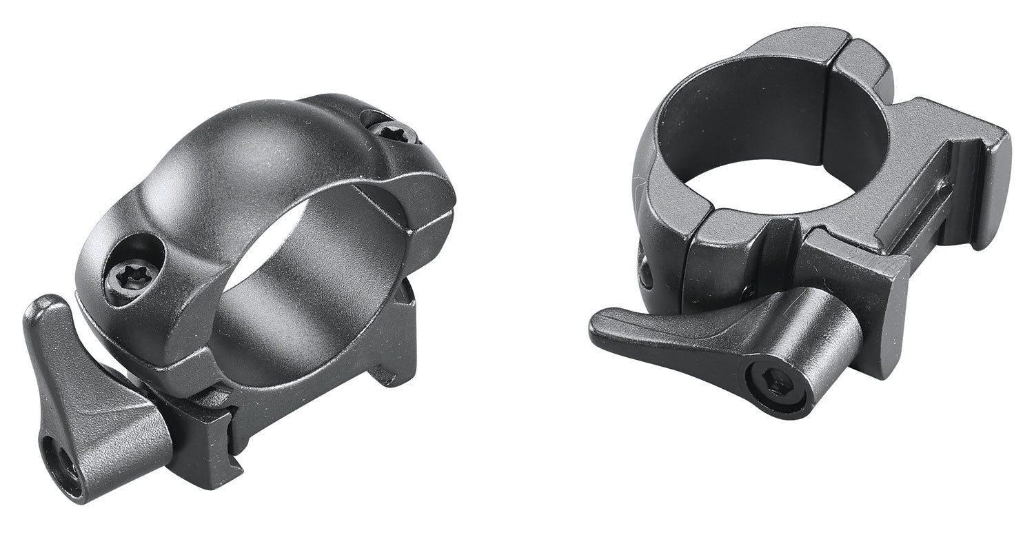Weaver 49325 Lever Lok Detachable Rings Matte Black 1" Medium
