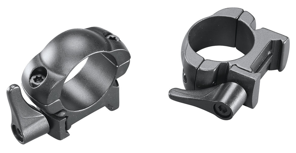 Weaver 49325 Lever Lok Detachable Rings Matte Black 1" Medium