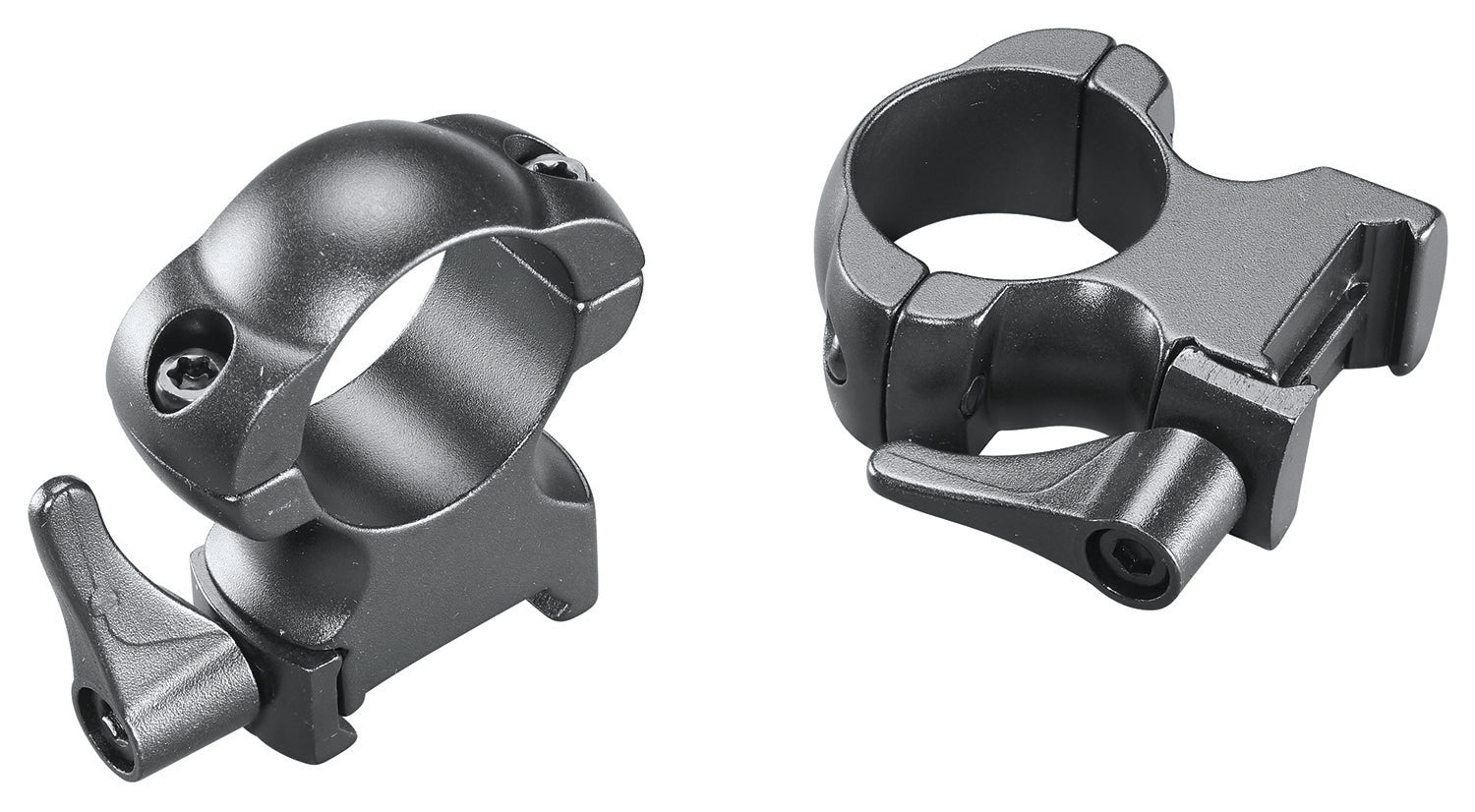 Weaver 49327 Lever Lok Detachable Rings Matte Black 1" Extra High