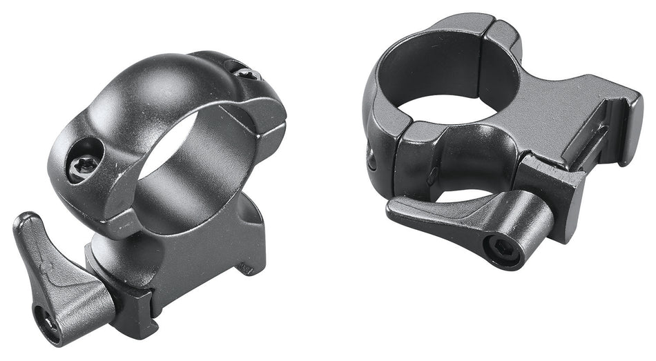 Weaver 49327 Lever Lok Detachable Rings Matte Black 1" Extra High