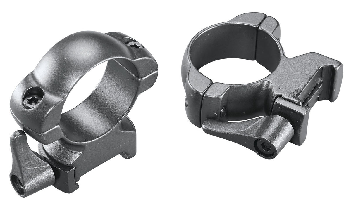Weaver 49335 Lever Lok Detachable Rings Matte Black 30mm High