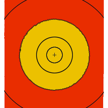 Saunders 29 cm Red/Yellow Replacement Center Spot for 122 cm Four Color Target Face